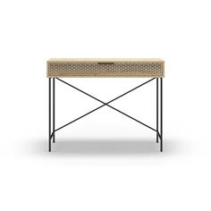 CONSOLA ECRIN 1C ROBLE PATA METAL