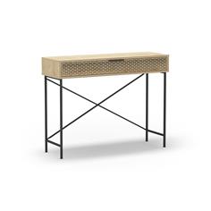 CONSOLA ECRIN 1C ROBLE PATA METAL 2