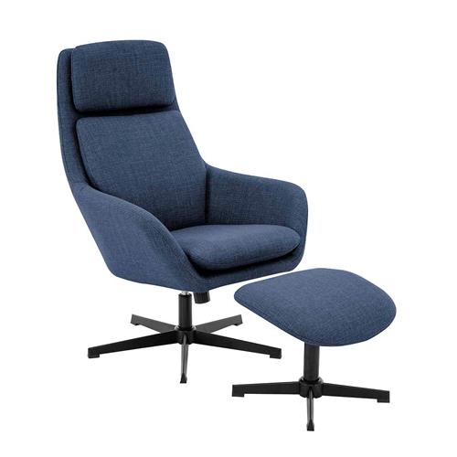 SILLON RELAX MERIN C/REPOSAPIES BJORN 86 AZUL OSC.