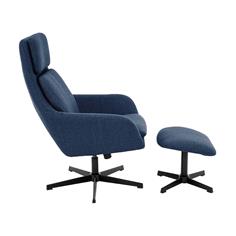 SILLON RELAX MERIN C/REPOSAPIES BJORN 86 AZUL OSC. 2