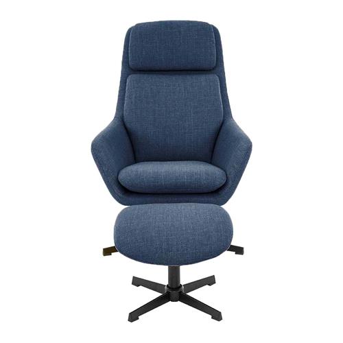 SILLON RELAX MERIN C/REPOSAPIES BJORN 86 AZUL OSC.