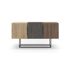 APARADOR TITAN 3P ROBLE/MARRON OSCURO/NOGAL PATA M 2