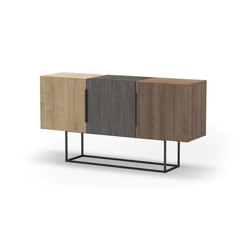 APARADOR TITAN 3P ROBLE/MARRON OSCURO/NOGAL PATA M