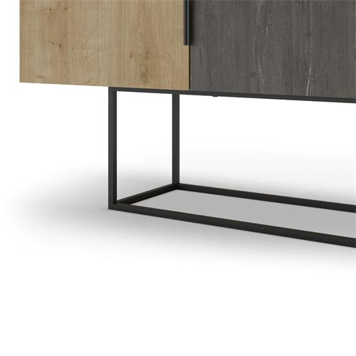 APARADOR TITAN 3P ROBLE/MARRON OSCURO/NOGAL PATA M
