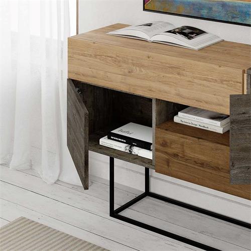 APARADOR TITAN 2P2C1H MARRON OSCURO/ROBLE/NOGAL PA