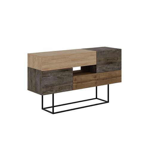 APARADOR TITAN 2P2C1H MARRON OSCURO/ROBLE/NOGAL PA