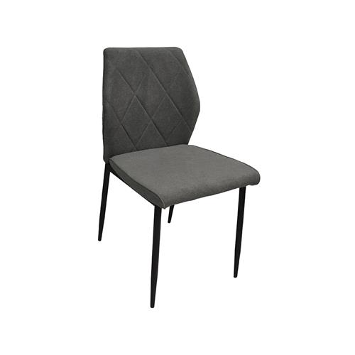 SILLA TEBAS COMEDOR DINO 1 GRIS OSC. P/NEGRA