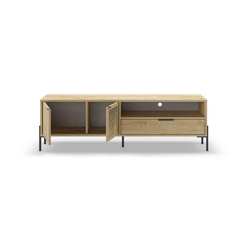 MUEBLE TV INCA 2P1C1H ROBLE PATA METAL