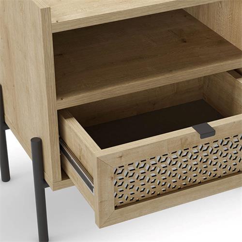 MESITA INCA 1C1H ROBLE PATA METAL