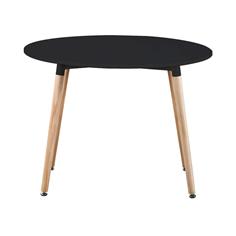 MESA CRETA RED. 90Ø P/MAD. HAYA C/NEGRO