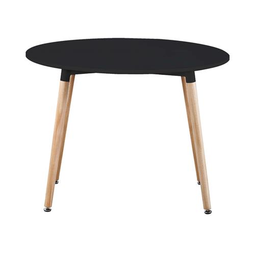 MESA CRETA RED. 90Ø P/MAD. HAYA C/NEGRO