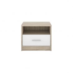 MESA NOCHE NEPO 1C C/CAMBRIA BLANCO