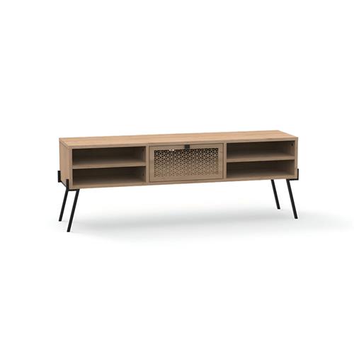 MUEBLE TV EVAN 1P4H ROBLE PATA METAL