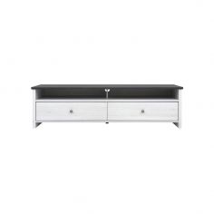 MUEBLE TV 2C PORTO 160CM. BLANCO GRAFITO