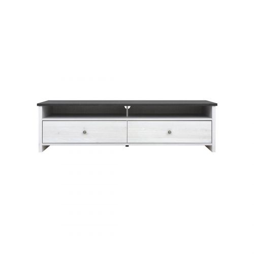 MUEBLE TV 2C PORTO 160CM. BLANCO GRAFITO