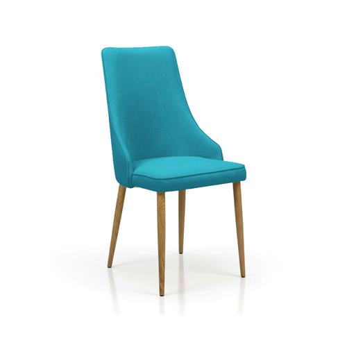 SILLA BRIANA COMEDOR DINO 17 TURQUESA P/ROBLE