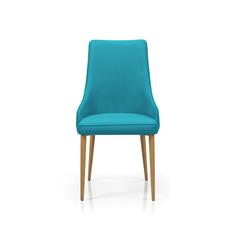 SILLA BRIANA COMEDOR DINO 17 TURQUESA P/ROBLE 2