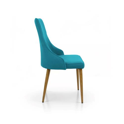 SILLA BRIANA COMEDOR DINO 17 TURQUESA P/ROBLE