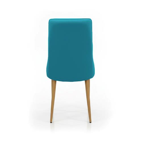 SILLA BRIANA COMEDOR DINO 17 TURQUESA P/ROBLE