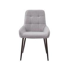 SILLA CARACAS TELA GRIS PATA NEGRA 2