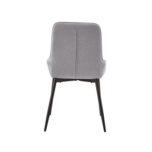 SILLA CARACAS TELA GRIS PATA NEGRA