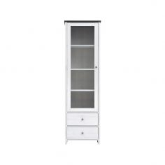 VITRINA 2C1P PORTO 60CM. BLANCO GRAFITO