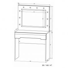 TOCADOR N-62 BLANCO 2