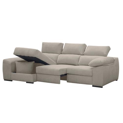 CHAIS. DAMASCO 3P IZQ. TAP. ESTRELLA 4 BEIGE