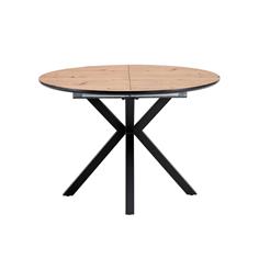 MESA COMEDOR RED. EXT. ALOE ARTISAN P/NEGRA