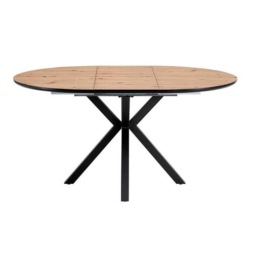 MESA COMEDOR RED. EXT. ALOE ARTISAN P/NEGRA