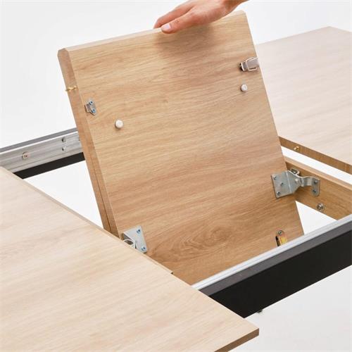MESA EXT. GLEN 140/180 T/ROBLE P/NEGRA