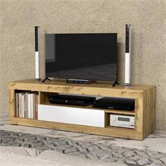MUEBLE TV EVER ROBLE ARTISAN BLANCO 2