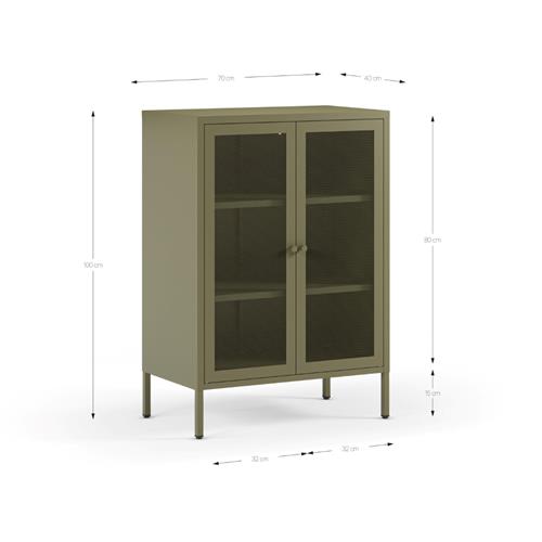 MUEBLE AUX. BAJO FAYNA 2P 70 VERDE
