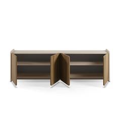 MUEBLE TV BOUCLEON 4P 180CM CREMA/ROBLE-UF 2