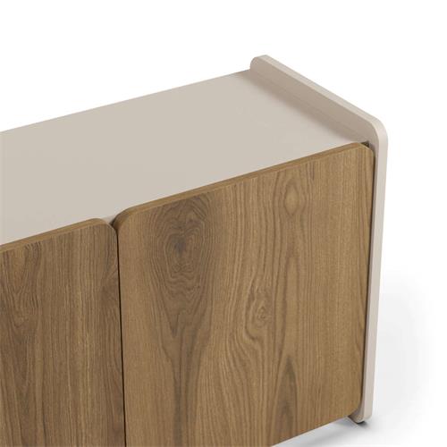 MUEBLE TV BOUCLEON 4P 180CM CREMA/ROBLE-UF