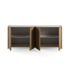 APARADOR BOUCLEON 4P 180CM CREMA/ROBLE-UD 2