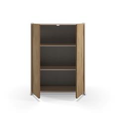 MUEBLE AUX. ALTO BOUCLEON 2P CREMA/ROBLE-UD 2