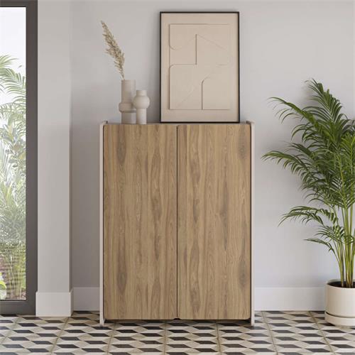 MUEBLE AUX. ALTO BOUCLEON 2P CREMA/ROBLE-UD