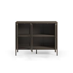 APARADOR LAYNA 3P 120 CM MOCA PUERTA CRISTAL 2