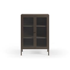 MUEBLE AUX. BAJO LAYNA 2P 70 MOCA PUERTA CRISTAL