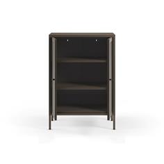 MUEBLE AUX. BAJO LAYNA 2P 70 MOCA PUERTA CRISTAL 2