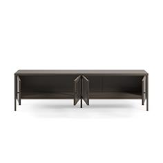 MUEBLE TV LAYNA 4P 160CM MOCA PUERTA CRISTAL 2
