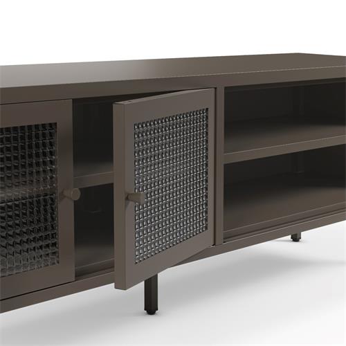 MUEBLE TV LAYNA 4P 160CM MOCA PUERTA CRISTAL