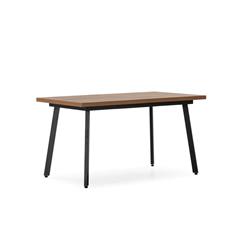 MESA RECT. EXT. BLAU ROBLE-UD P/METAL