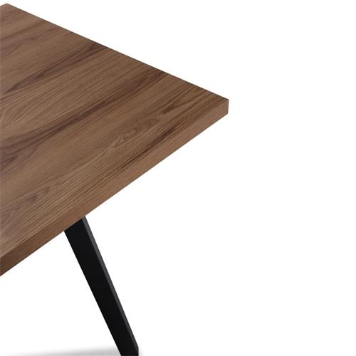 MESA RECT. EXT. BLAU ROBLE-UD P/METAL