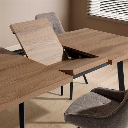 MESA RECT. EXT. BLAU ROBLE-UD P/METAL