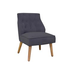 BUTACA MISURI TELA VELVET GRIS