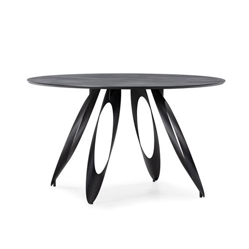 MESA REDONDA ANORA 130CM CEMENTO P/METAL