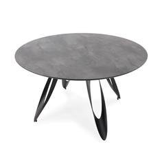 MESA REDONDA ANORA 130CM CEMENTO P/METAL 2