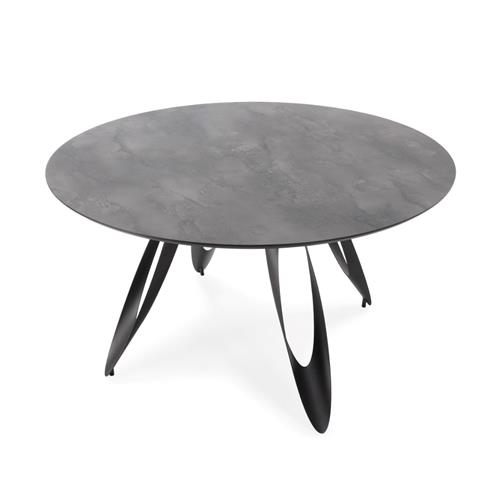 MESA REDONDA ANORA 130CM CEMENTO P/METAL